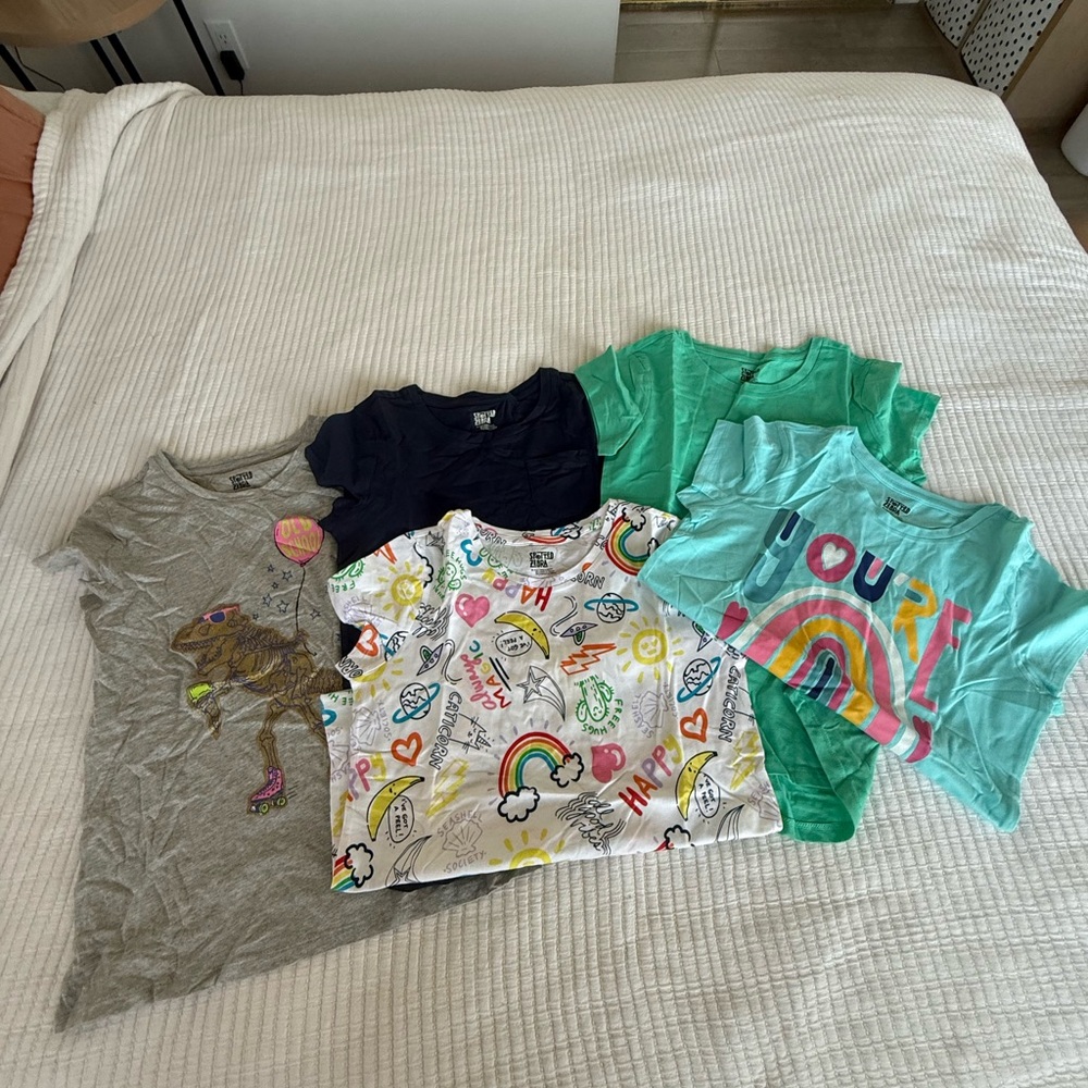 Vibrant Kids Short Sleeve T-Shirts - Set of 5